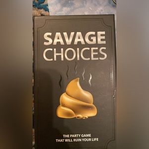 Savage choices card game